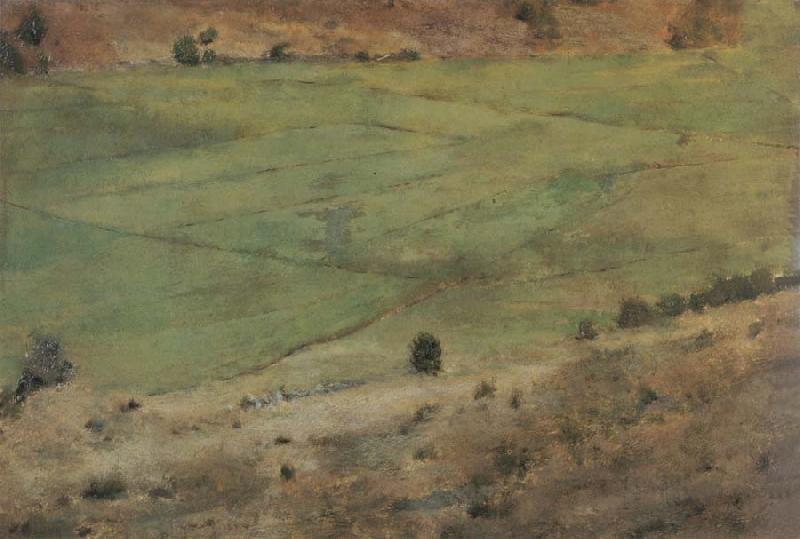Fernand Khnopff In Fosset.Grass oil painting picture